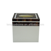 new design for the high end hotel room accessory Pen shell square car tissue box holder